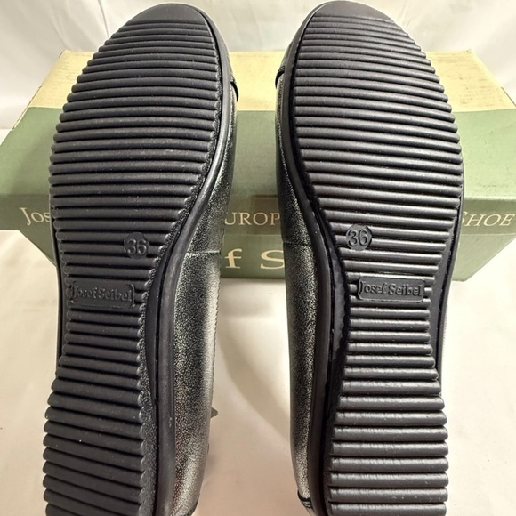 Josef Seidel Womens Pippa 07 Ballet Flats Black & Metallic Shoes EU 36 US 5-5.5 - Picture 11 of 16